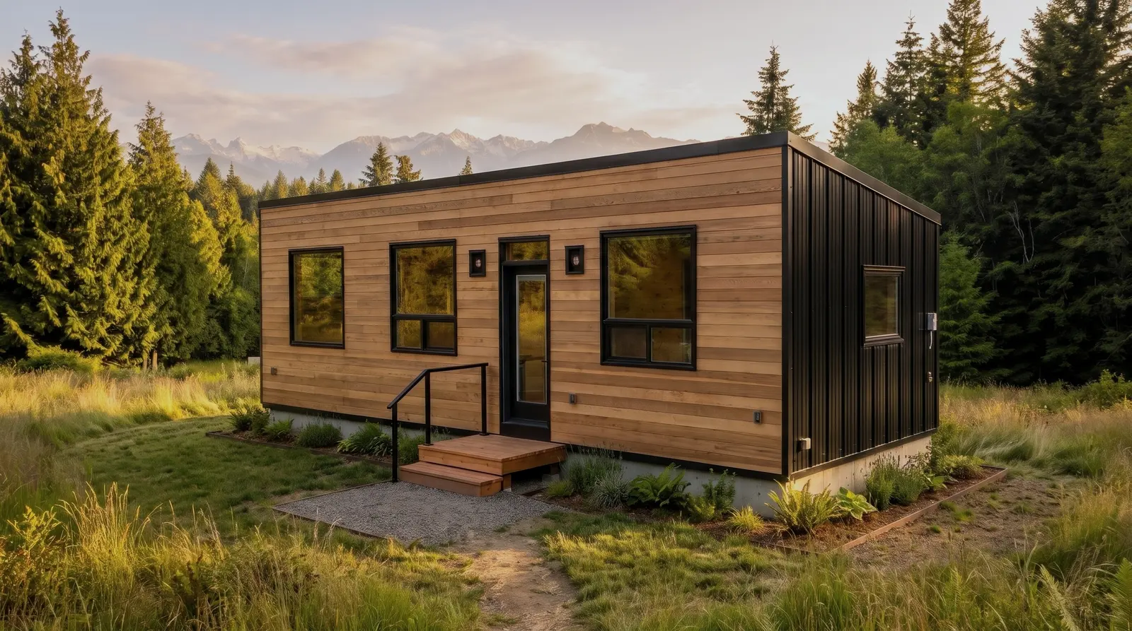MODERN 1 Bedroom 14′ × 36′ exterior